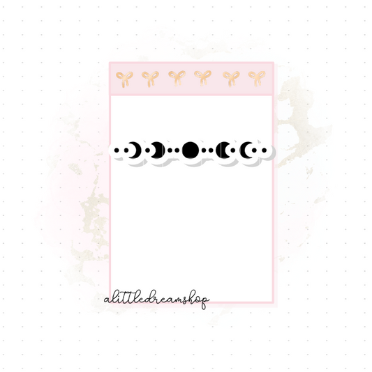 moon Phase Divider - Foiled Stickers Sheet
