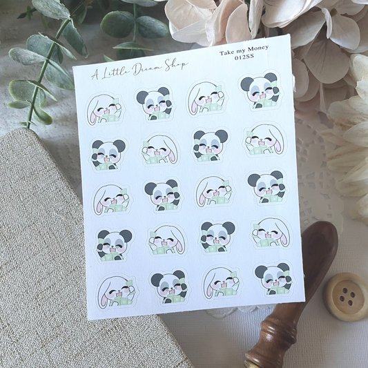 Take My Money - Stickers Sheet