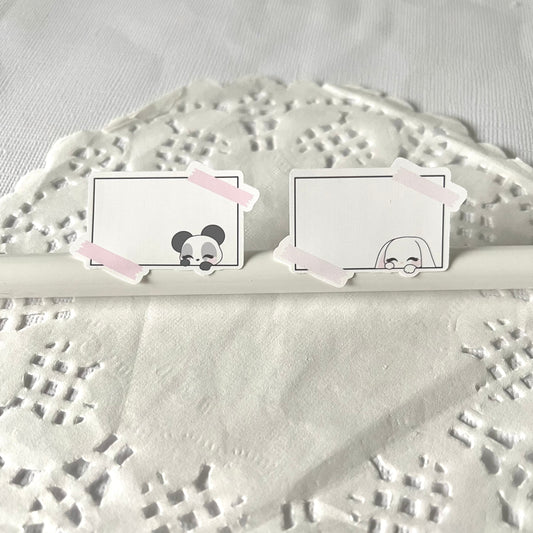 Washi Boxes - Characters Functional Stickers Sheet