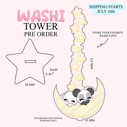 PRE ORDER - Cascade of Stars Washi Tower