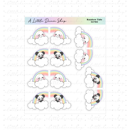 Rainbow Tabs - Functional Stickers Sheet