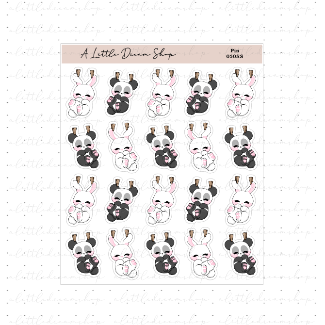 Pin - Characters Stickers Sheet