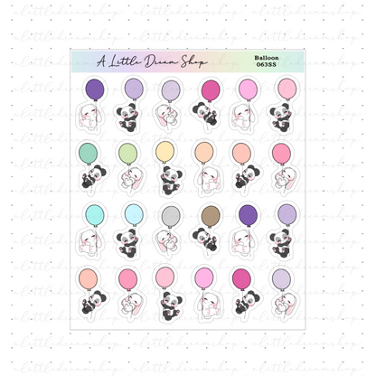 Balloon - Characters Stickers Sheet