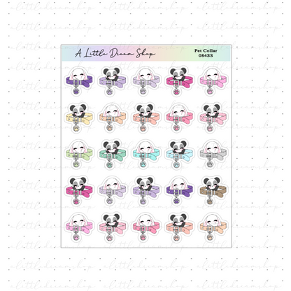 Pet Collar - Characters Stickers Sheet