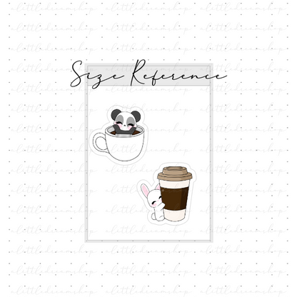 Coffee - Characters Stickers Sheet