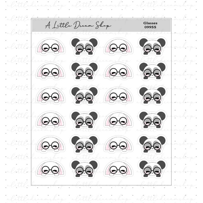 Glasses - Characters Stickers Sheet