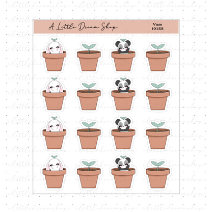 Vase - Characters Stickers Sheet