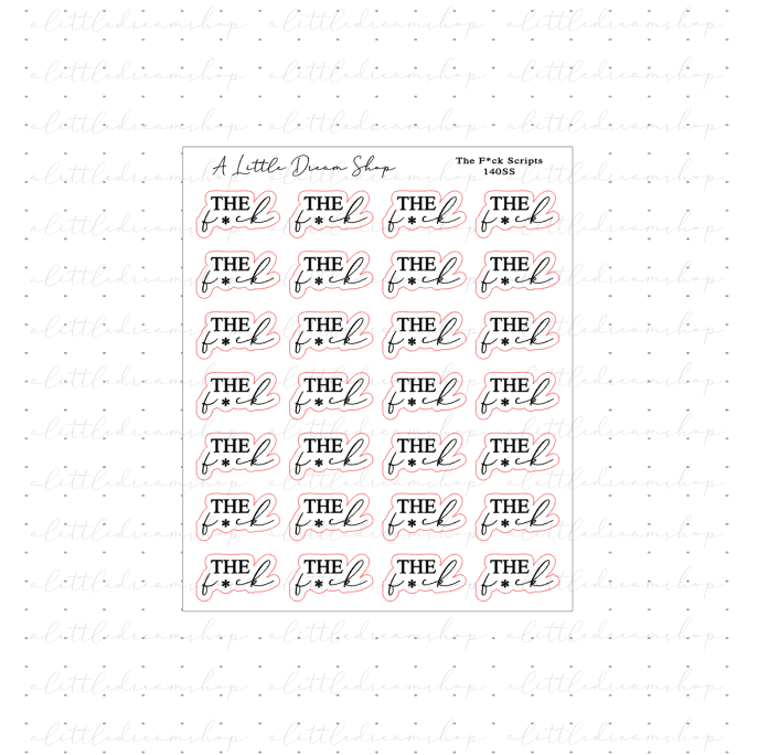 The F*ck - Stickers Sheets