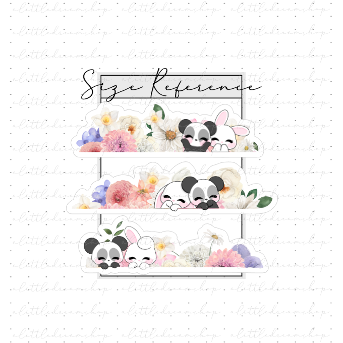 Summer Floral Headers - Stickers Sheet