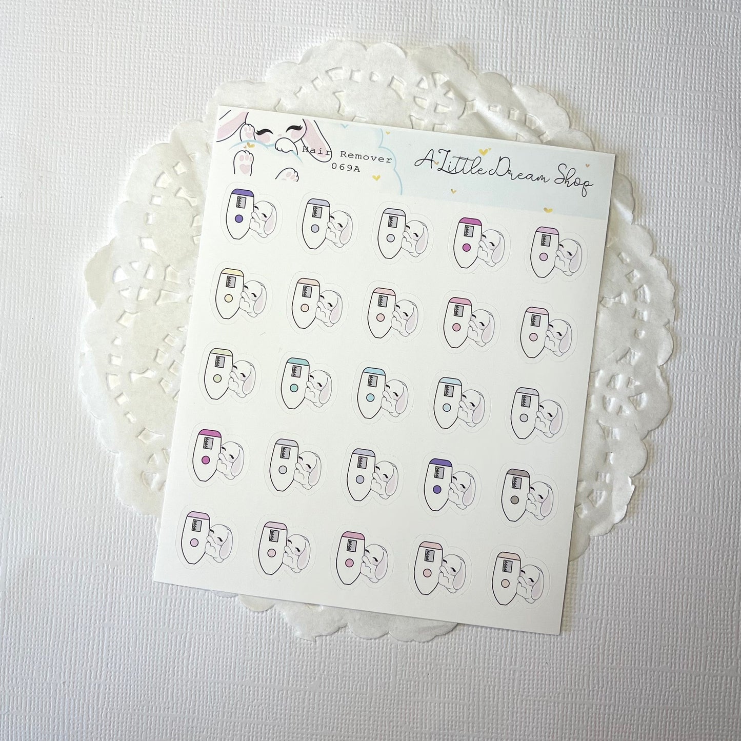 Hair Remover - Characters Stickers Sheet