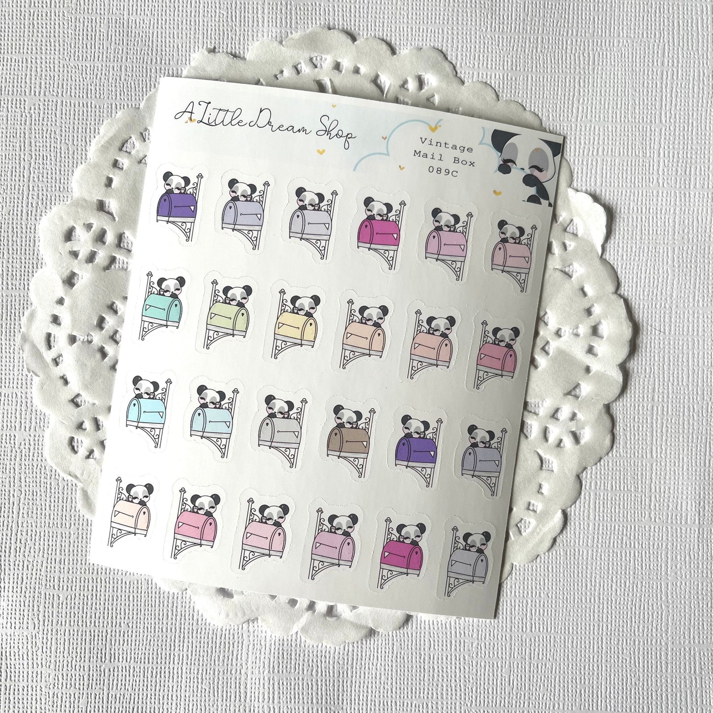 Vintage Mail Box - Character Stickers Sheet