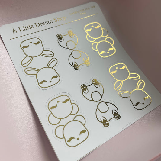 Character Tab - Characters Foiled Stickers Sheet