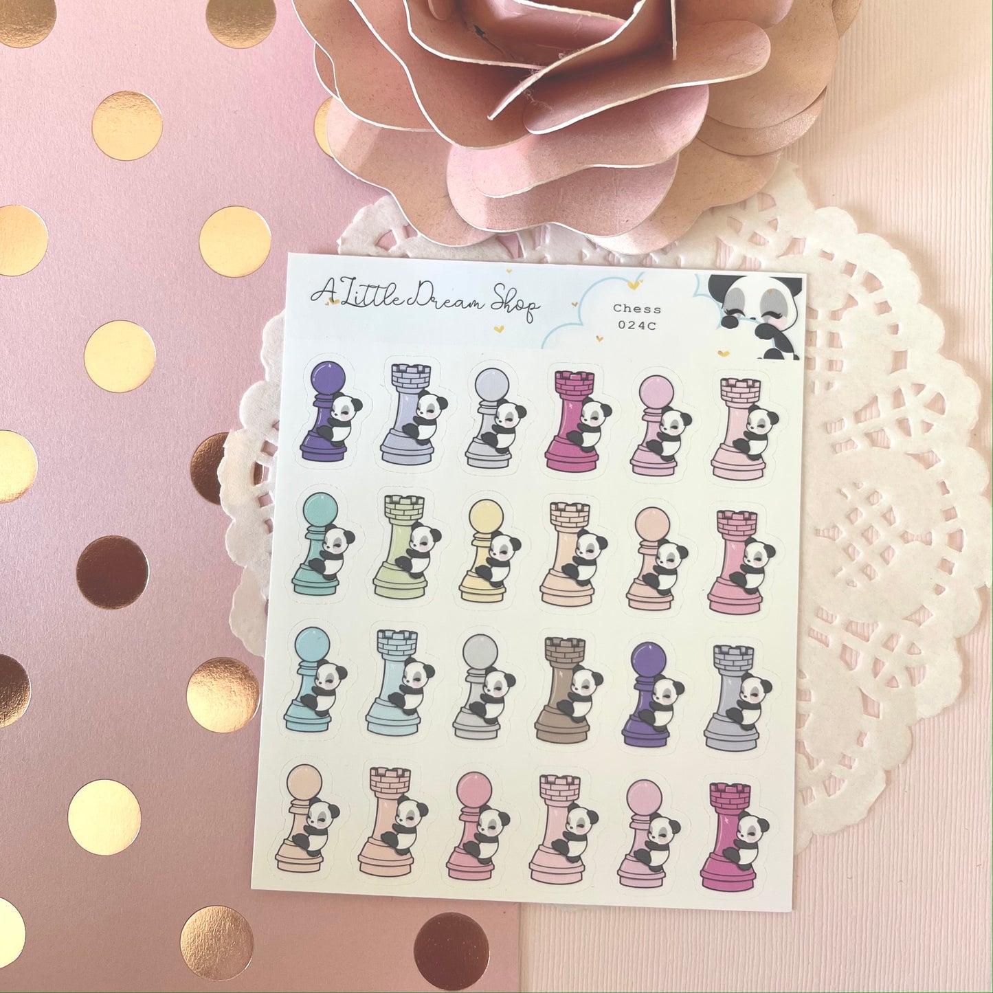 Chess - Characters Stickers Sheet