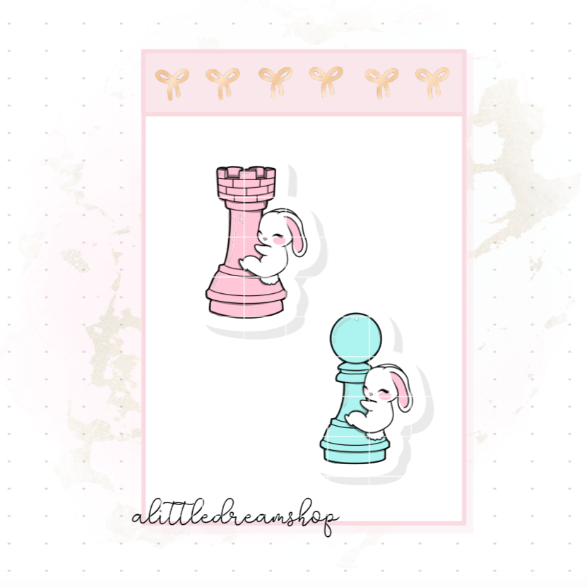 Chess - Characters Stickers Sheet