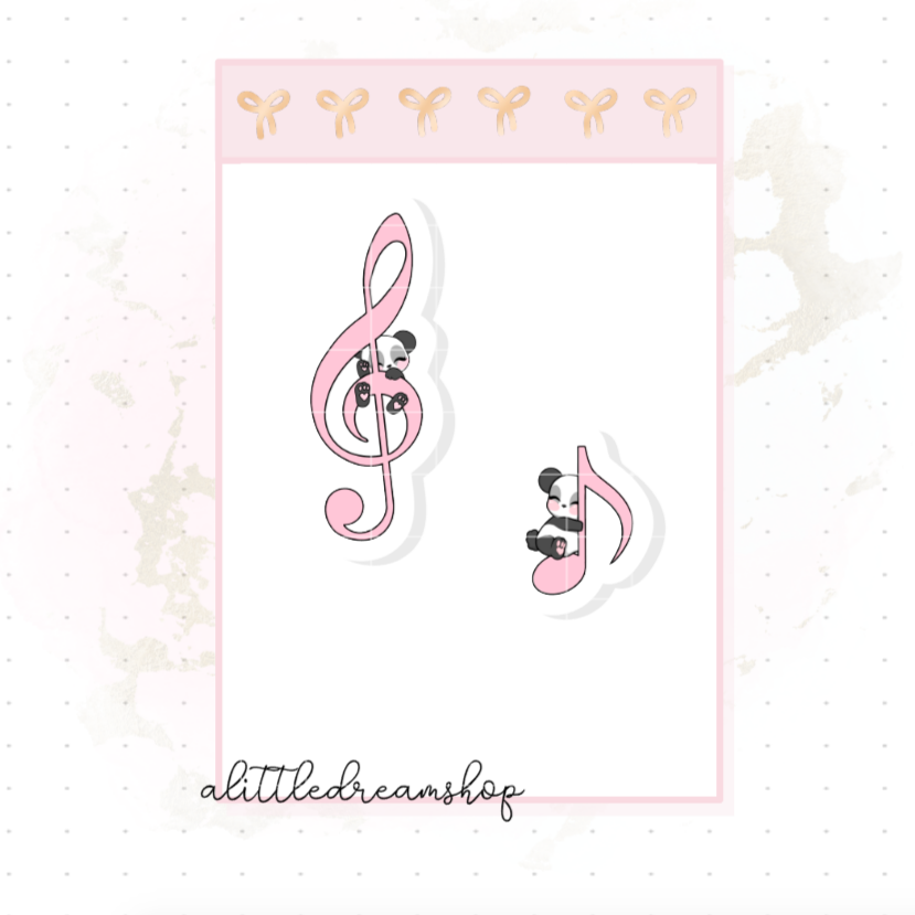 Music - Character Stickers Sheet