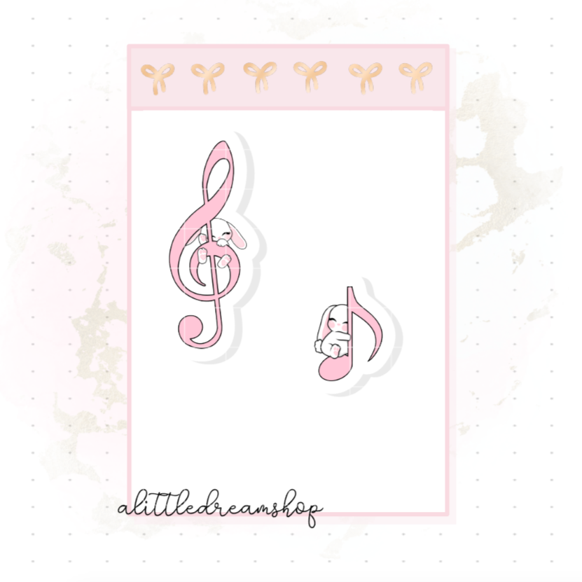 Music - Character Stickers Sheet