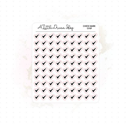 CheckMark - Foiled Stickers Sheet