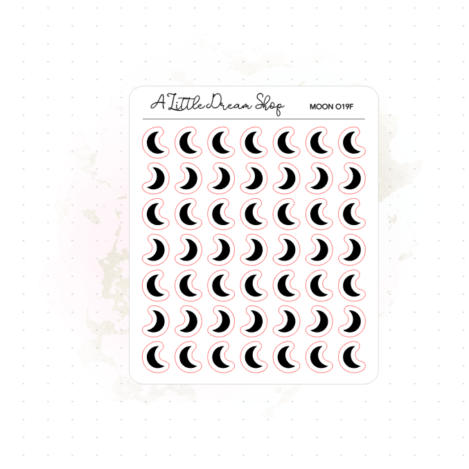 Moon - Stickers Sheet - Foil