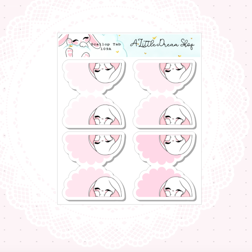 Scallop Tab - Stickers Sheet
