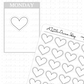 Clear Heart - Foiled Stickers Sheet