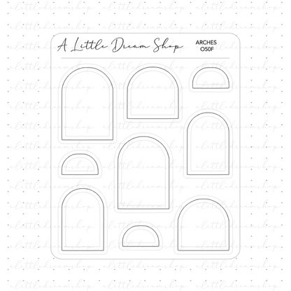 Arches - Foiled Stickers Sheet