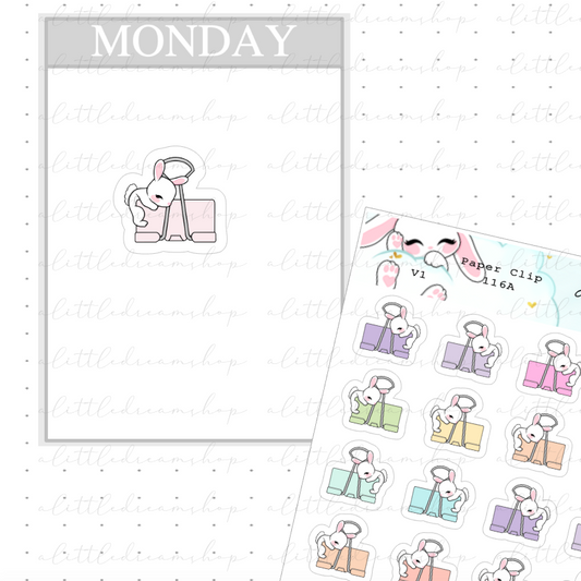 Paper Clip V1 - Character Stickers Sheet