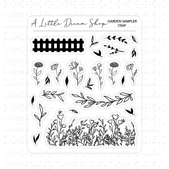 Garden Sampler - Foiled Stickers Sheet