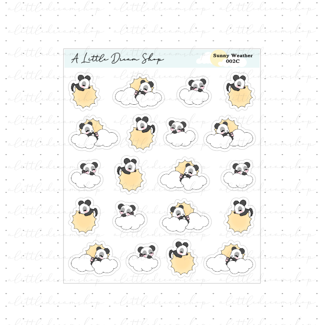 Sunny Weather - Functional Stickers Sheet