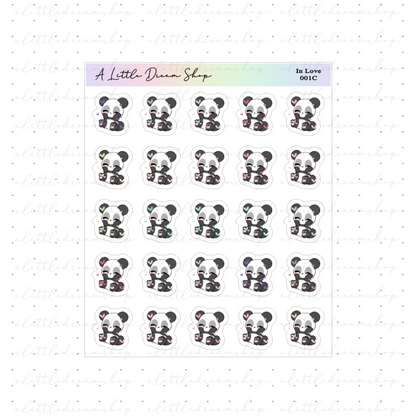 In Love - Characters Stickers Sheet